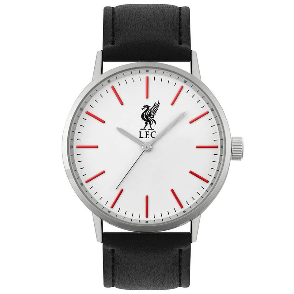 image 1 of Liverpool FC Mens Classic Analogue Watch - Black/Silver/Red - One Size