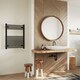 image 2 of Zennor - Black Electric Towel Rail H800mm x W600mm Straight 400w Standard