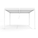 image 2 of Deluxe White Veranda with Louvered Shutter Roof 3m x 3m