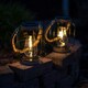 image 1 of ValueLights 2 pack of Solar powered Lantern cage with Hemp Rope Handle