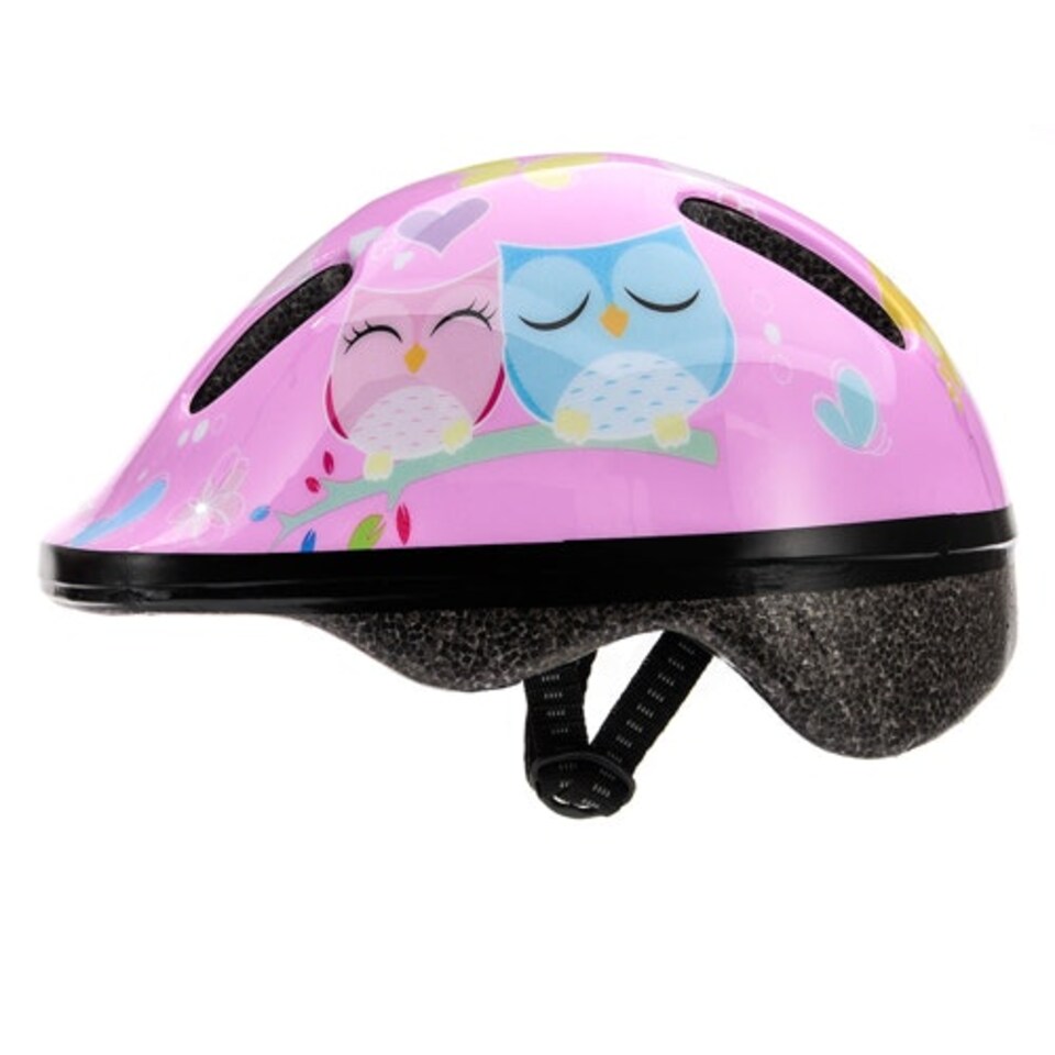 image 1 of Helmet for Kids Toddlers – Lightweight Adjustable Bike Helmet for Boys & Girls – Safety Crash Protection for Cycling, Scooter, Skateboard – MV62 Pink | Owl | XS