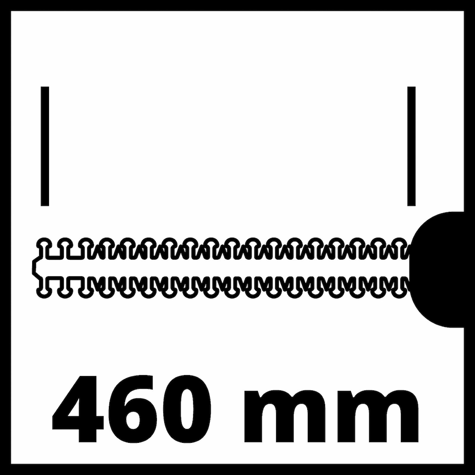 image 1 of Einhell High Reach Pole Hedge Trimmer 46cm GC-HH 9046 Corded Electric