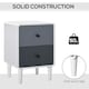 image 5 of HOMCOM Nordic Side Cabinet Nightstand Organizer with Drawer Bedroom, Living Room