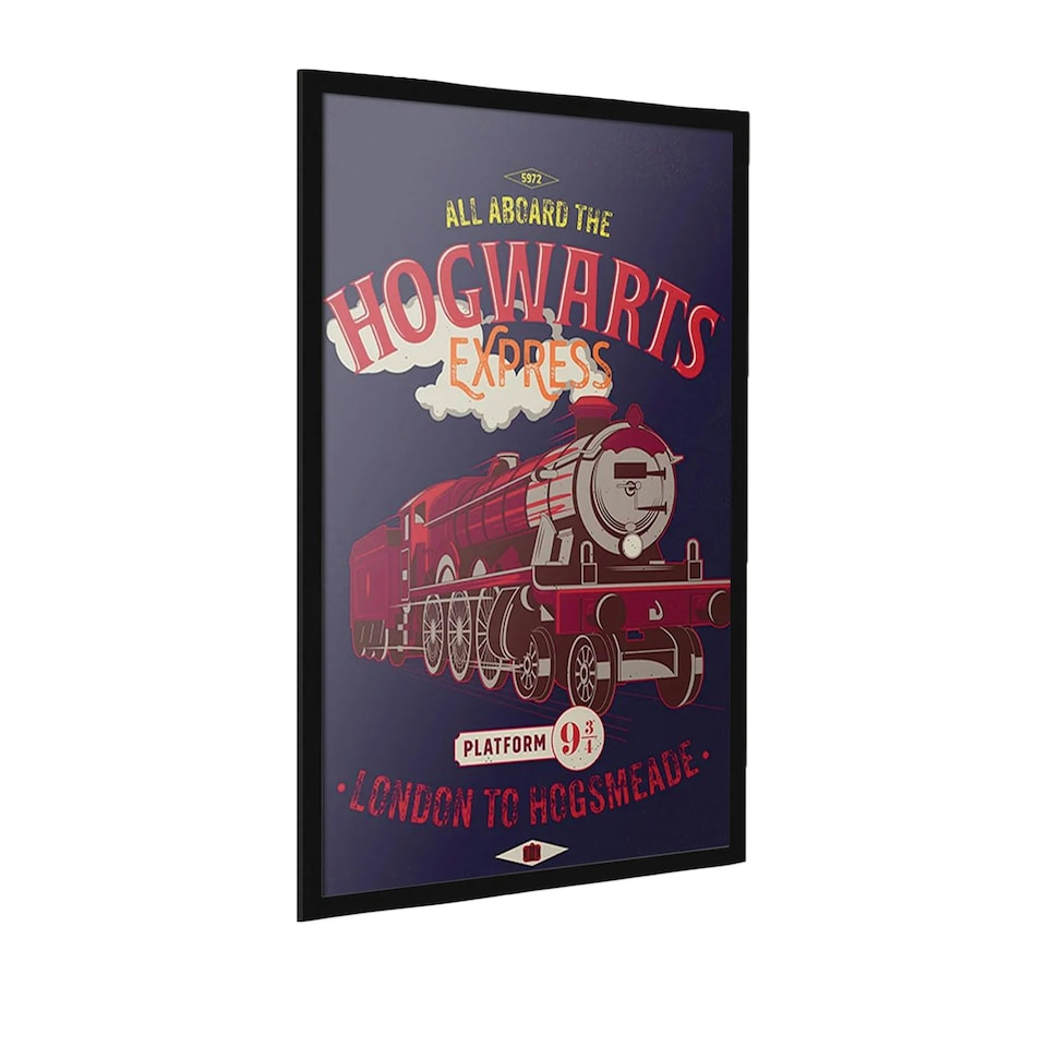 image 1 of Harry Potter Magical Motors Hogwarts Express Poster - Dark Navy/Red - One Size