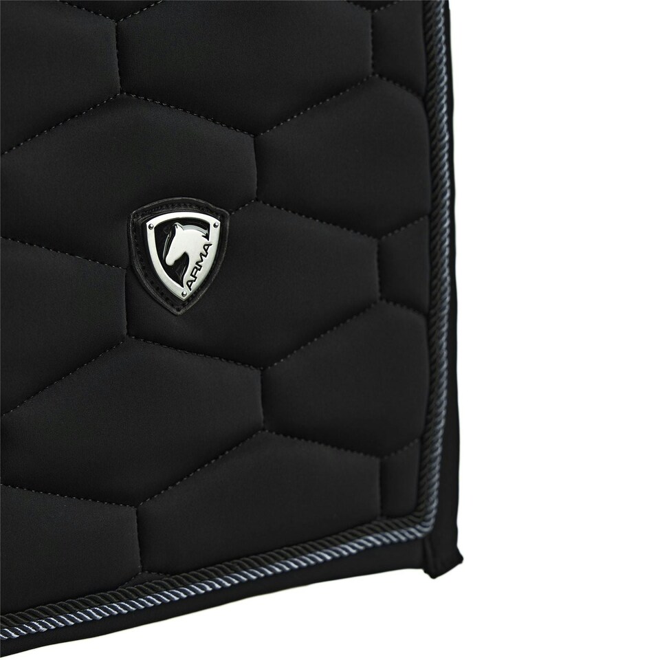 image 1 of Shires Arma Eltar Dressage Saddlecloth Black | Size: 15-16.5 Inch
Colour: Black