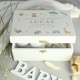 image 5 of Personalised Safari Animals Small Wooden Keepsake Box White