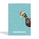 image 2 of Funny Peeking Duck Christmas Card