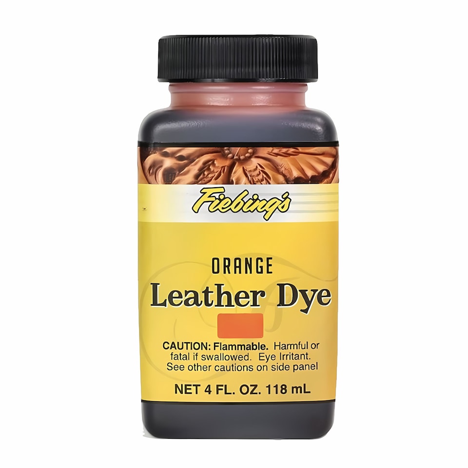 image 1 of Fiebing's Leather Dye - Professional Alcohol-Based Colour Dyes 4oz | Orange | Orange