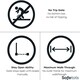 image 5 of Safetots Extra Tall Eco Screw Fit Baby Gate, White, 80cm - 90cm, Extra Tall Gate 100cm in Height, Stair Gate for Baby, Screw Fitted Safety Gate, Easy Installation