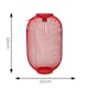image 4 of ValueLights Solar Powered Outdoor Red Metal Mesh Basket Garden Lantern Light