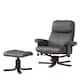 image 1 of Woodacre Swivel Recliner with Massage and Heat - Grey