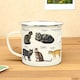 image 3 of Gift Republic Enamel Mug Ecologie Cats