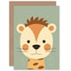 image 1 of Cute Zoo Animal Shapes Kids Toddler Child Baby Birthday Card