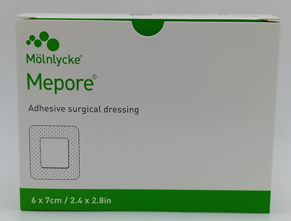 image 1 of Mepore 6x7cm Adhesive Surgical Dressings - Box of 60