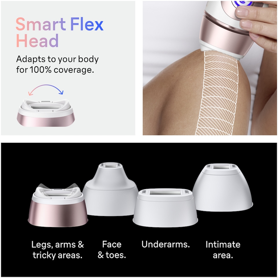 image 1 of Braun Smart IPL Skin i·expert, At Home Hair Removal, With Free App, 4 Smart Heads, PL7441