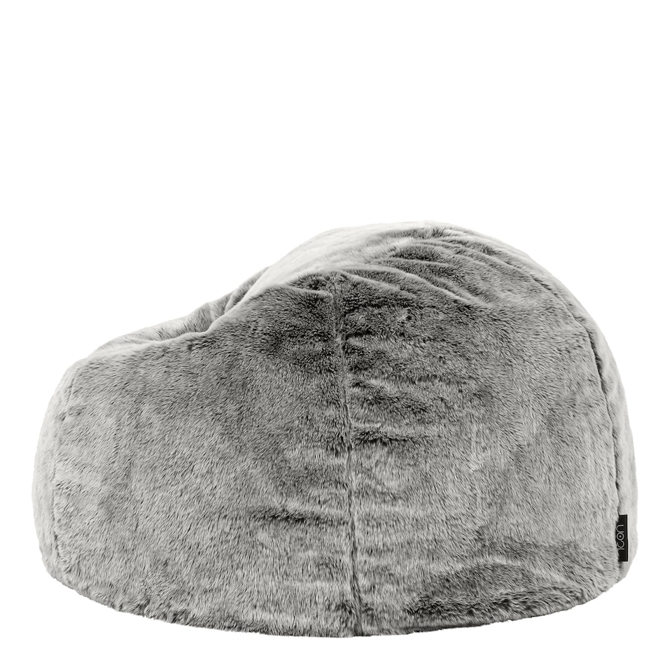 image 1 of Fluffy Giant Bean Bag Chair Adult - Grey with Bean Bag Filling | Grey | Arctic Wolf Grey | 1