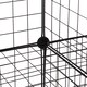 image 6 of HOMCOM DIY 6 Cube Metal Wire Rack Interlocking Storage Cabinet Living Room Organiser Display Shelves Black