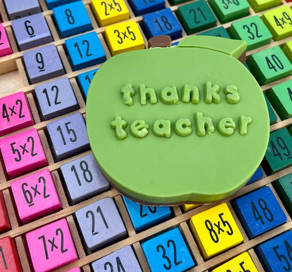 image 1 of Green Chocolate Teacher's Apple