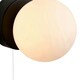 image 5 of Toronto Matt Black IP44 Wall Light