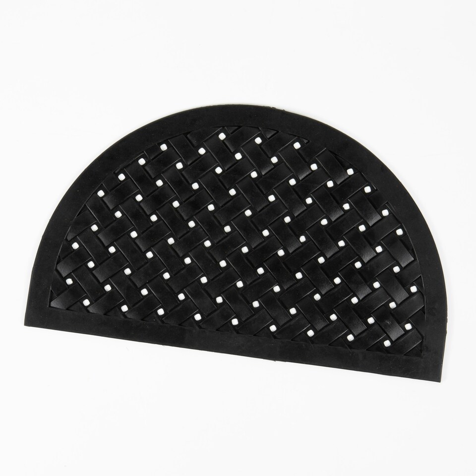 image 1 of Reddish Half Moon Rubber Lattice 45x75cm Doormat