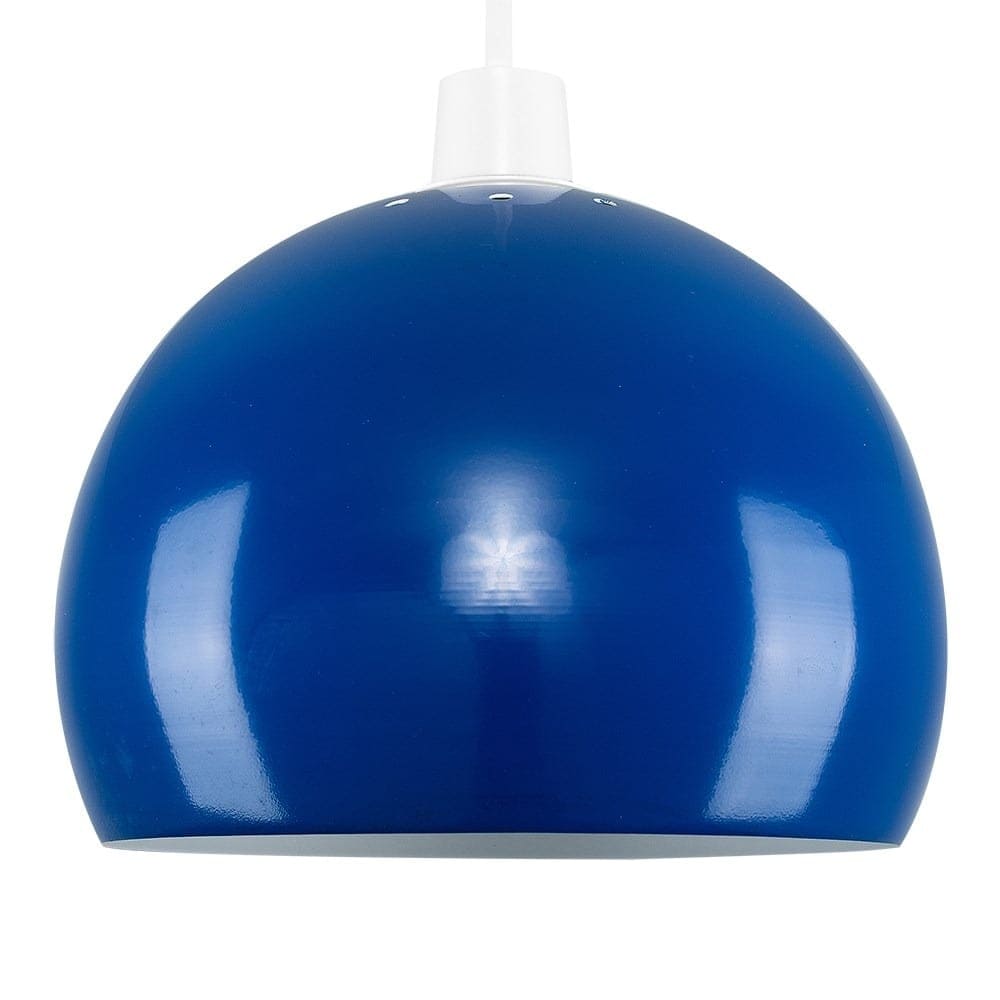 ValueLights Arco Blue Dome Ceiling Pendant Shade Blue