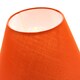 image 4 of 12 Inch Vibrant Orange Cotton Coolie Lampshade Suitable for Table Lamp or Pendant | Orange