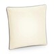 image 1 of Westford Mill Fairtrade Piped Cushion Cover - Natural/Light Grey - One Size