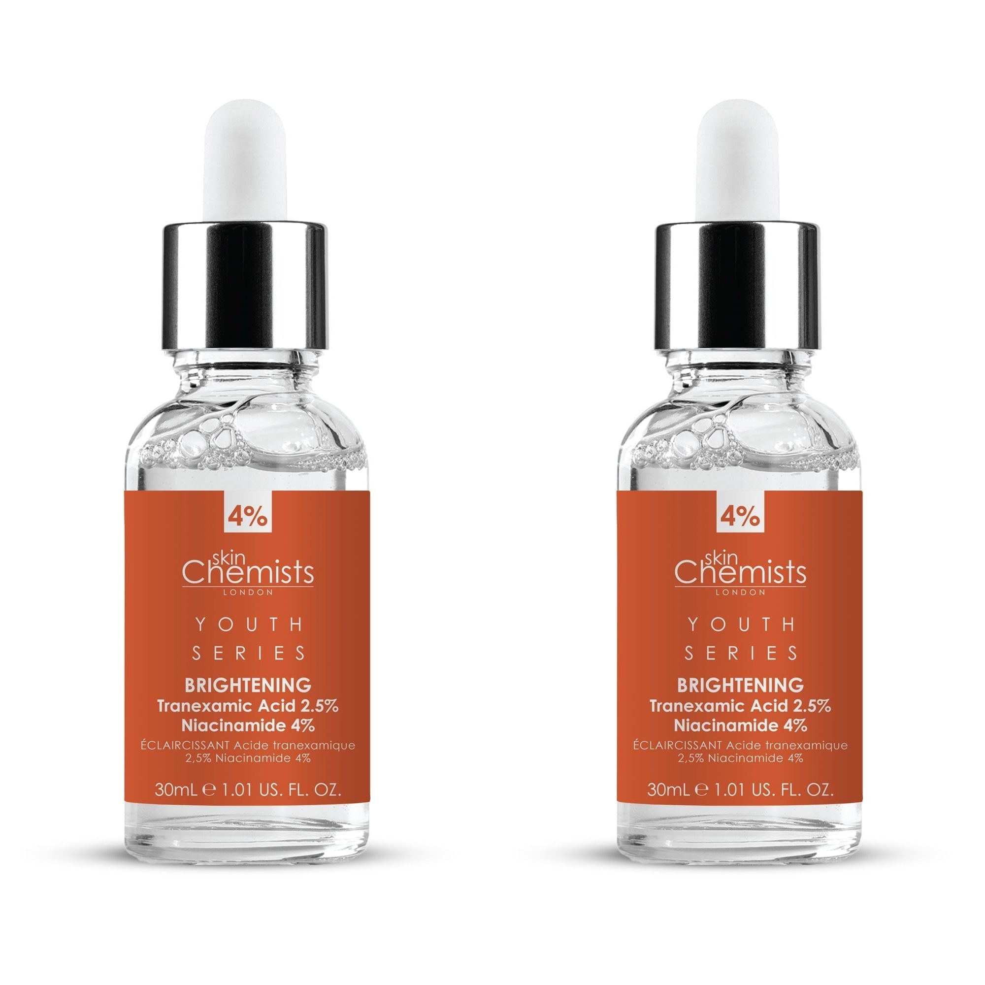 リクエスト 2点 まとめ商SKIN BOOSTER & WHITE SERUM skinChemists Tranexamic Acid 2.5, Niacinamide 4 Brightening Serum