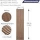 image 2 of Acoustic Wooden Wall Panelling Walnut 300cm