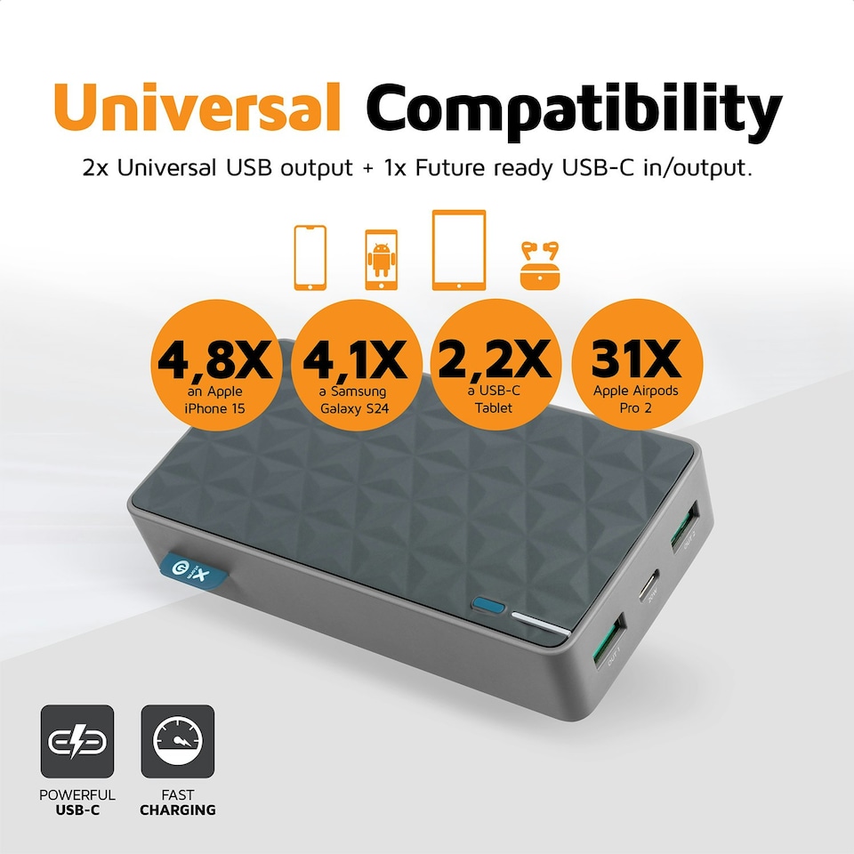 image 1 of Xtorm 20W Fuel Series Power Bank 20.000 Grey Blue