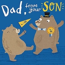 No1 Dad From Your Son Cute Father's Day Greeting Card Lucky To Have You!