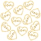 image 4 of Wooden Love Script Table Confetti 4cm - Pack of 12