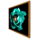 image 4 of Cyan peony flower (Picutre Frame) Black | M