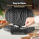 image 8 of VonShef Dual Round Waffle Maker with Non-Stick Plates