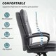image 3 of HOMCOM Fabric Office Chair, Computer Desk Chair for Home, Charcoal Grey Grey