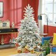 image 2 of HOMCOM 6 Ft Artificial Christmas Tree with Realistic Snow Branches, LED Lights