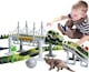 image 2 of Dino World Flexible Slot Car Race Track Set – 144-Piece Dinosaur Track Playset with Battery-Operated Car, Light-Up Features, Bridges & Accessories