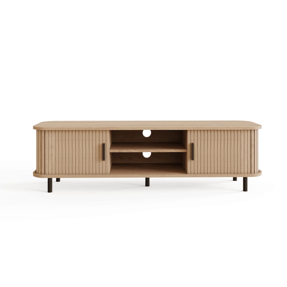 image 1 of Omari TV Unit | Brown | Oak