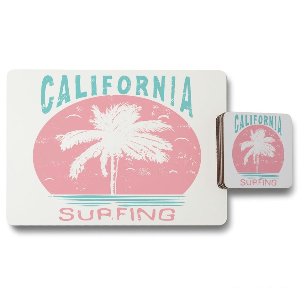 California Surfing (Placemat & Coaster Set)