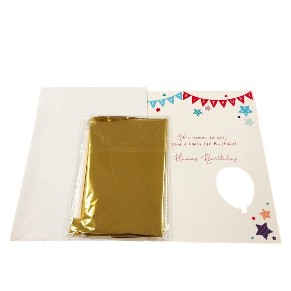 image 1 of Happy Birthday 6 Balloon Boutique Greeting Card