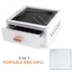 image 4 of TABLETOP BBQ FOLDING CHARCOAL BARBECUE GRILL PORTABLE TRAVEL OUTDOOR PICNIC