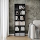 image 2 of Wide 6-Tier Bookcase | Black | 1