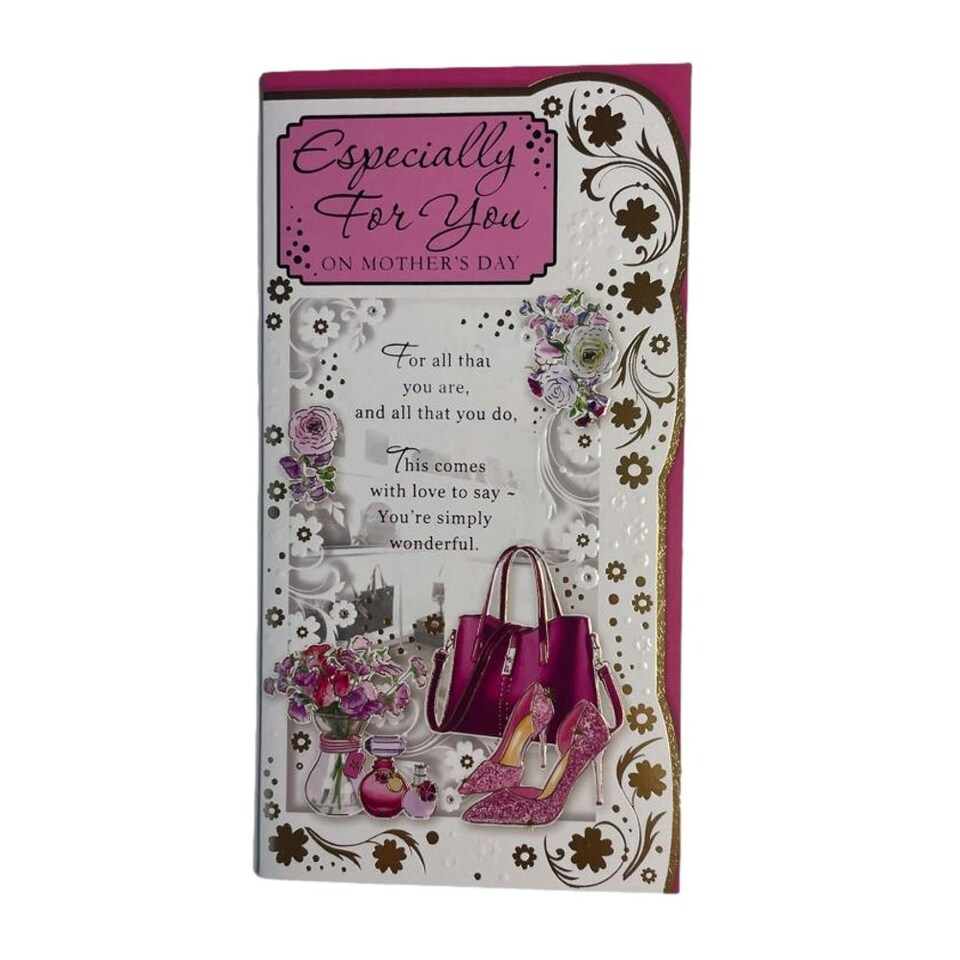 Especially For You On Mother's Day Women's Accessories Design Card
