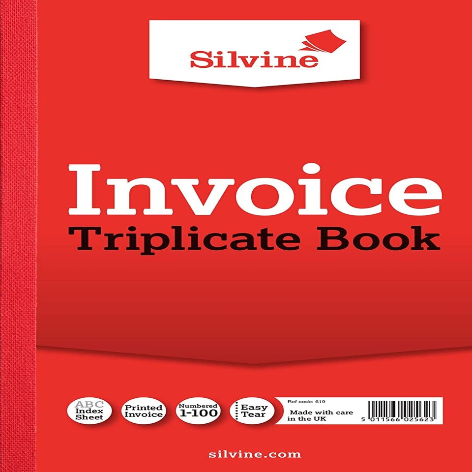 image 1 of Triplicate Invoice Book 8.25"x5" (210 x 127mm)