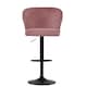 image 1 of Lakeland Furniture Hexham Pink Velvet Gas Lift Base Bar Stool