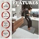 image 6 of VELVETIO Loop Bath Set Anti Slip Water Absorbent Soft Bathroom Rugs Brown | Latte