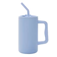 XD Collection Cube Recycled Stainless Steel 800ml Travel Mug - Light Blue - One Size Blue