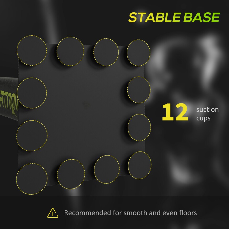 image 1 of SPORTNOW Boxing Bag, Freestanding Punching Bag with Reflex Bar, Speed Balls Black