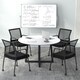 image 6 of COSTWAY 2Pcs Office Chairs Meeting Room Conference Chair Black