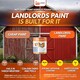 image 7 of Landlords Paint - Barn Paint - Weatherproof Protection for Wood, Furniture, Gates and Fences - Rock Salt - 10L